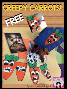 Preview of CREEPY CARROTS craft FreeTemplate