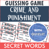 CRIME AND PUNISHMENT guessing game for ESL students