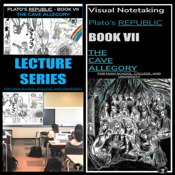 Preview of CRITICAL THINKING ACTIVITIES (THE CAVE ALLEGORY) | LECTURE & VISUAL ESSAY