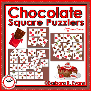 Preview of CRITICAL THINKING SQUARE PUZZLES Chocolate Brain Teasers GATE Problem Solving
