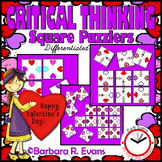 CRITICAL THINKING SQUARE PUZZLES Valentine's Day Activity 