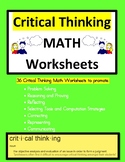 CRITICAL THINKING (WHICH ONE DOESN'T BELONG?) PRIMARY MATH