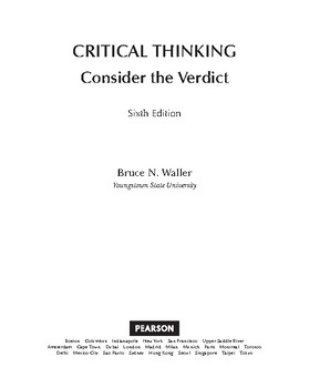 critical thinking consider the verdict sixth edition pdf