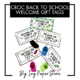 CROC Inspired Back to School Student Gift Tags