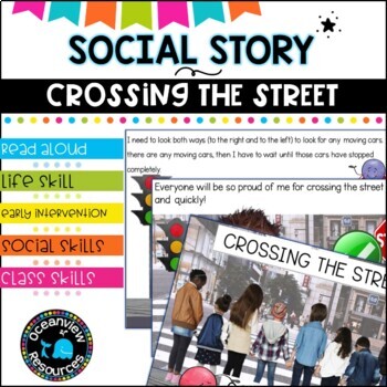 Preview of CROSSING THE ROAD SAFELY- A story for Special Education 