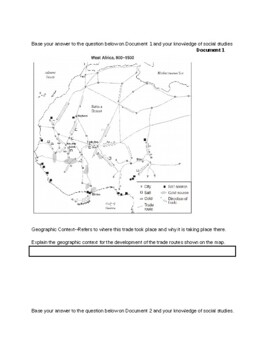 Preview of CRQ on the Gold-Salt Trade and Spread of Islam  -- Global Remote Assessment