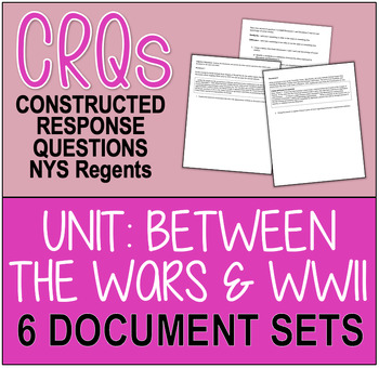 Preview of CRQS! New York Regents II: Between the Wars and WWII