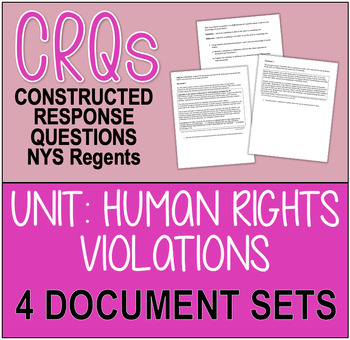 Preview of CRQS! New York Regents II: Human Rights Violations