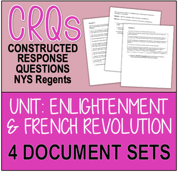 Preview of CRQS! New York State Regents: French Revolution