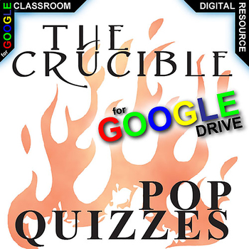 Preview of CRUCIBLE 4 Pop Quizzes DIGITAL Comprehension Question Exit Ticket Slips Miller