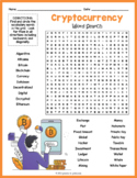 CRYPTOCURRENCY - BITCOIN Word Search Puzzle Worksheet Activity