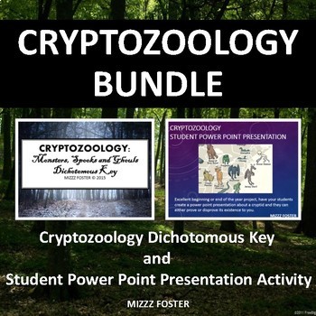 Preview of CRYPTOZOOLOGY BUNDLE: Dichotomous Key and Student Presentation