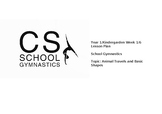 CS School Gymnastics - Kindergarden/Year 1 Week 1 Gymnastics Plan