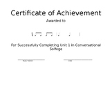 CS Unit 1 Award Certificate