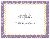 CSET Multiple Subject English Flash Cards