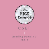 CSET- Reading domain 3