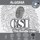 CSI: Algebra 1 Curriculum BUNDLE - Activities - Printable 