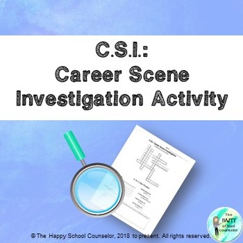 Preview of C.S.I. Career Scene Investigation Activity