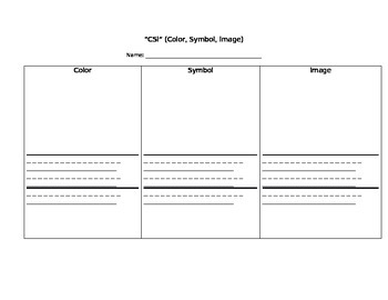 Preview of CSI-Color, Symbol, Image