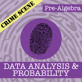 CSI: Data Analysis & Probability Activity - Printable & Digital Review Game