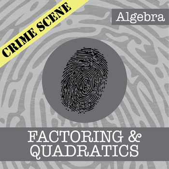 Preview of CSI: Factoring & Quadratics Activity - Printable & Digital Review Game