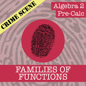 Preview of CSI: Families of Functions Activity - Printable & Digital Review Game