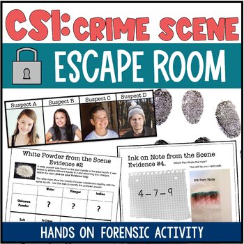 Preview of CSI - Crime Scene Forensics Escape Room
