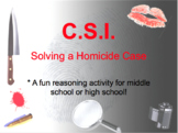 CSI - Forensics Reasoning Activity