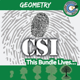 CSI: Geometry Curriculum BUNDLE - Activities - Printable &
