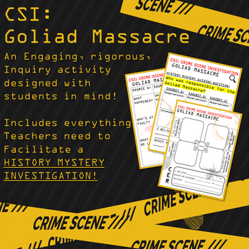 Preview of CSI Goliad Massacre - Interactive Inquiry Lesson