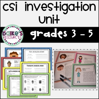 Preview of Reading:  CSI Interactive Unit