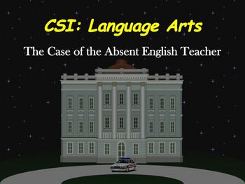 Preview of CSI: Language Arts Game: Powerpoint for SmartBoard