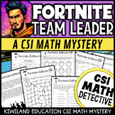 CSI Math Mystery Fortnite Game and Activities
