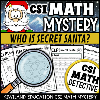 CSI Math Murder Mystery - HELP! Who is Secret Santa? - Christmas by ...