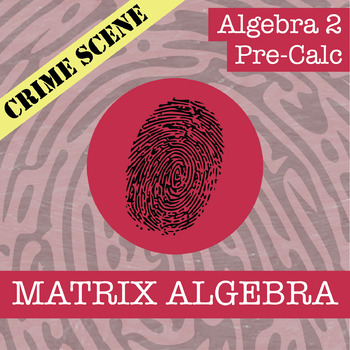 Preview of CSI: Matrix Algebra Activity - Printable & Digital Review Game