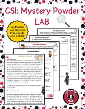 Preview of CSI Mystery Powder Lab (Physical and Chemical Properties)