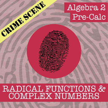 Preview of CSI: Radical Functions & Complex Numbers Activity - Printable Review Game