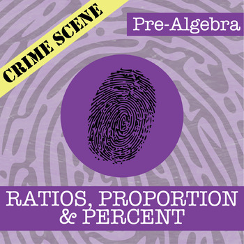 Preview of CSI: Ratio, Proportion & Percent Activity - Printable & Digital Review Game