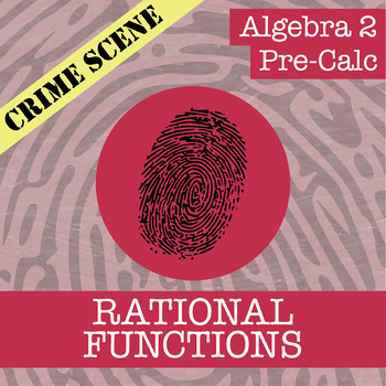 Preview of CSI: Rational Functions Activity - Printable & Digital Review Game