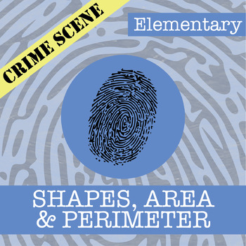 Preview of CSI: Shapes, Area & Perimeter Activity - Printable & Digital Review Game