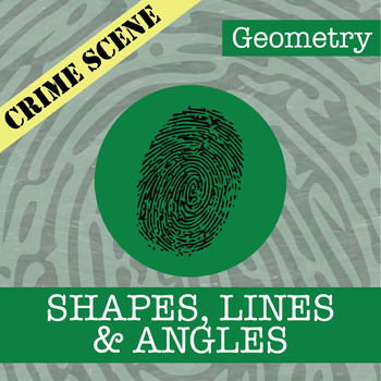 Preview of CSI: Shapes, Lines & Angles Activity - Printable & Digital Review Game