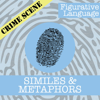 Preview of CSI: Similes & Metaphors Activity - Printable & Digital Review Game