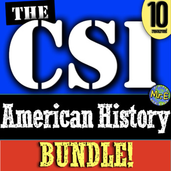 Preview of CSI US American History Inquiry Bundle | 10 Amazing Inquiry Activities 