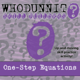 Whodunnit? - One-Step Equations - Class Activity - Distance Learning Compatible