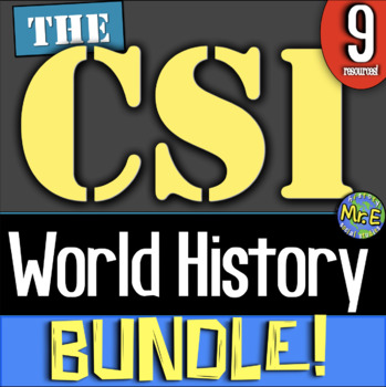 Preview of CSI World History Inquiry Bundle | 9 Amazing Inquiry Activities Ancient History 