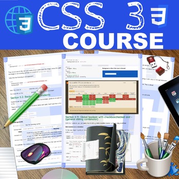 Preview of CSS3 COMPLETE Curriculum for computer science and programming.