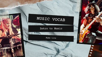 Preview of CTE / Career Explorer Slideshow: Music Vocab