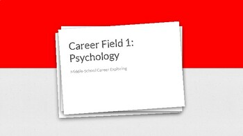 Preview of CTE Career Field Vocab: Psychology