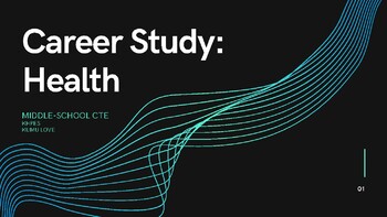 Preview of CTE / Career Study Unit: Health (Slideshow)