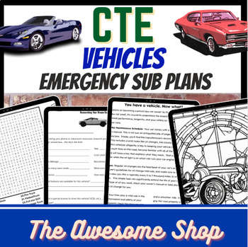 Preview of CTE Emergency Sub Plans for Shop, Small Engine Repair, & Ag. Mech.